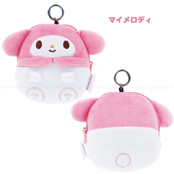 sanrio（サンリオ） リール付きぬいぐるみポーチ 「コンパクト便