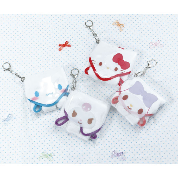 sanrio（サンリオ） パペット風 ケース付 ハンドタオル 20×20cm 「普通