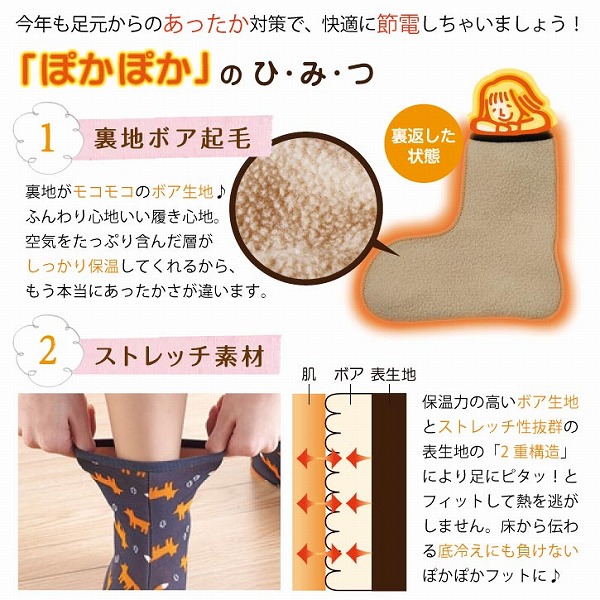 丸和貿易 ぽかぽかそっくす TSUNAGU アンクル 「普通郵便送料無料