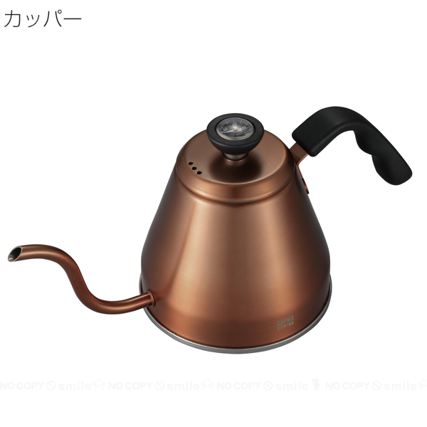 コーヒーや紅茶に最適なタッチ式温度計付きのステンレス製保温ボトル CB JAPAN ドリップケトル 温度計付き 1.2L IH対応 QAHWA