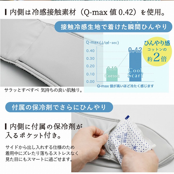 クールネックカバー 保冷剤付き 「ネコポス送料無料」/ ネッククーラー