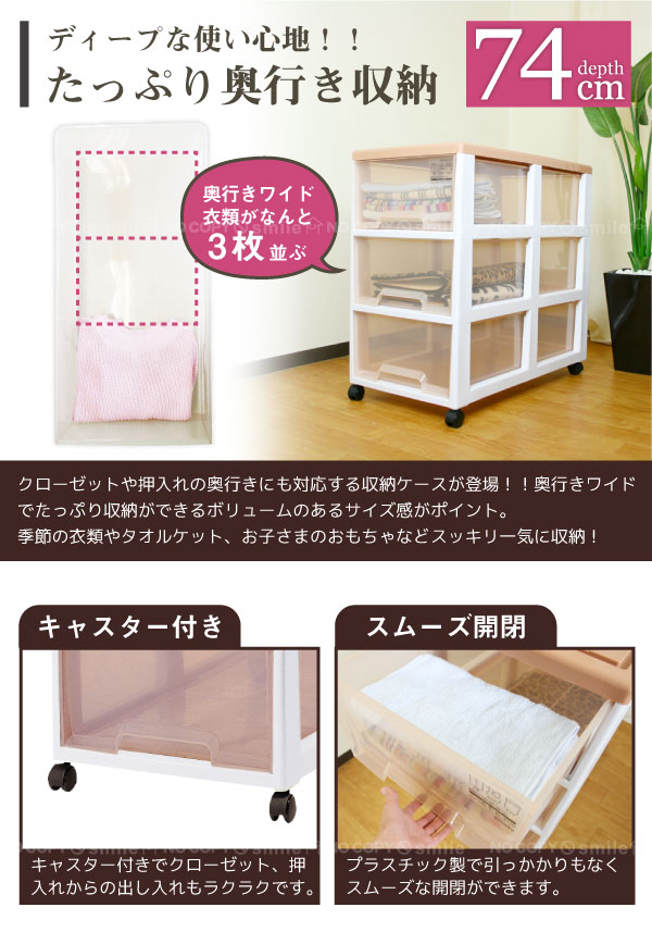 Think」押入れ3段シンク3974「同色2個組セット」 : 住マイル