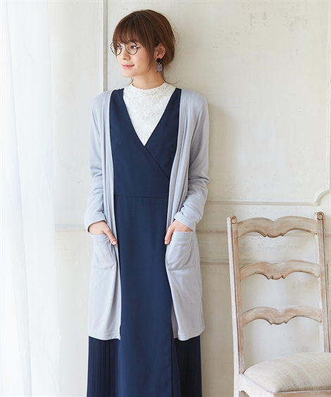 SMILELAND トップス カットソーロングカーディガン ベーシック