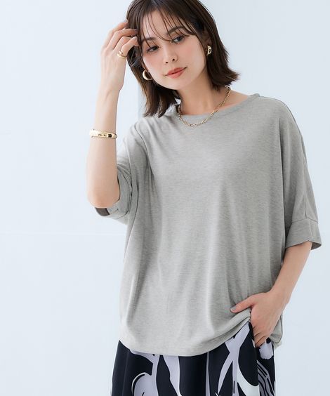SMILELAND トップス UVカット・接触冷感ドルマンスリーブプル