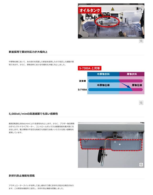 ブラザー工業 ブラザー1本針本縫ダイレクトドライブ自動糸切りミシン
