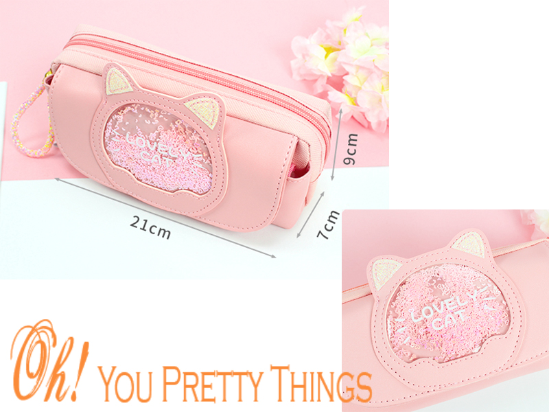 送料無料 ねこ ペンケース / ねこグッズ 文房具 文具 筆記具 筆記用具