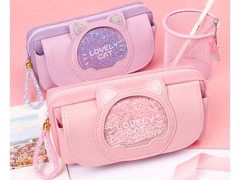 送料無料 ねこ ペンケース / ねこグッズ 文房具 文具 筆記具 筆記用具