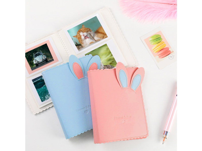 チェキ アルバム かわいい うさぎ / instax mini チェキ用アルバム