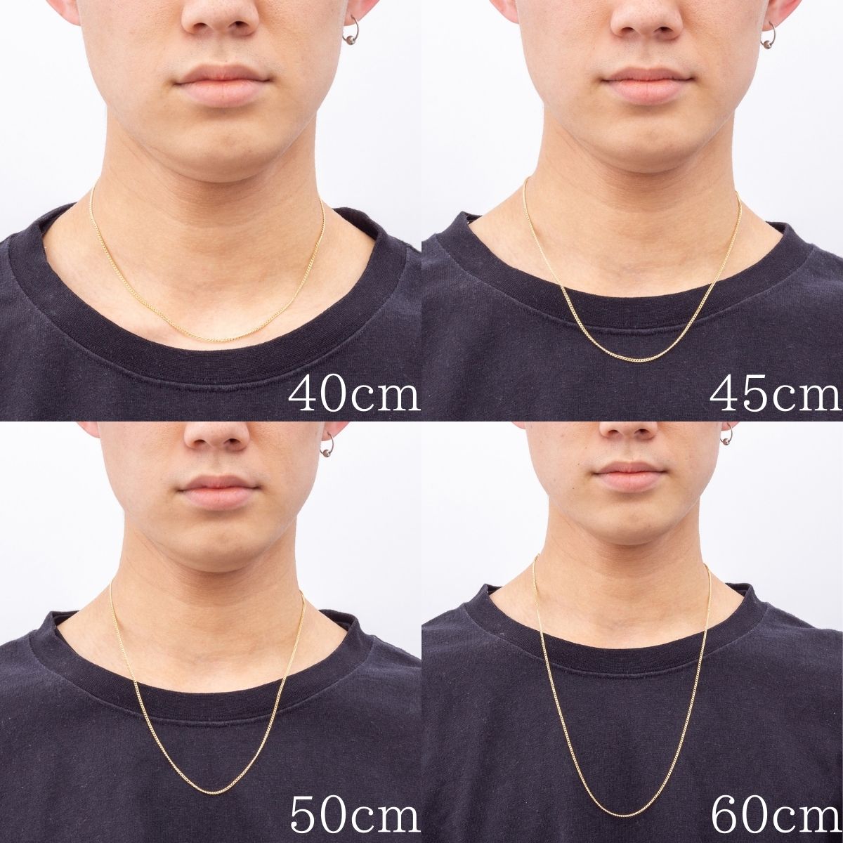 ネックレス チェーン 18金 喜平 メンズ レディース 50cm 1,65mm 2g K18