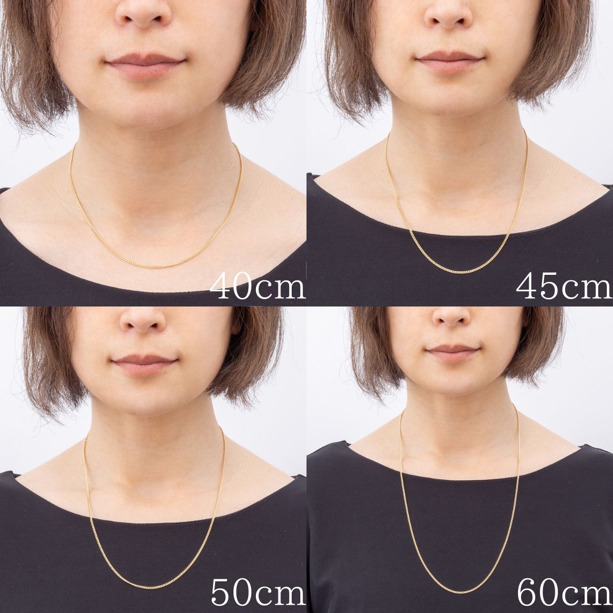 ネックレス チェーン 18金 喜平 メンズ レディース 60cm 1,65mm 2,3g