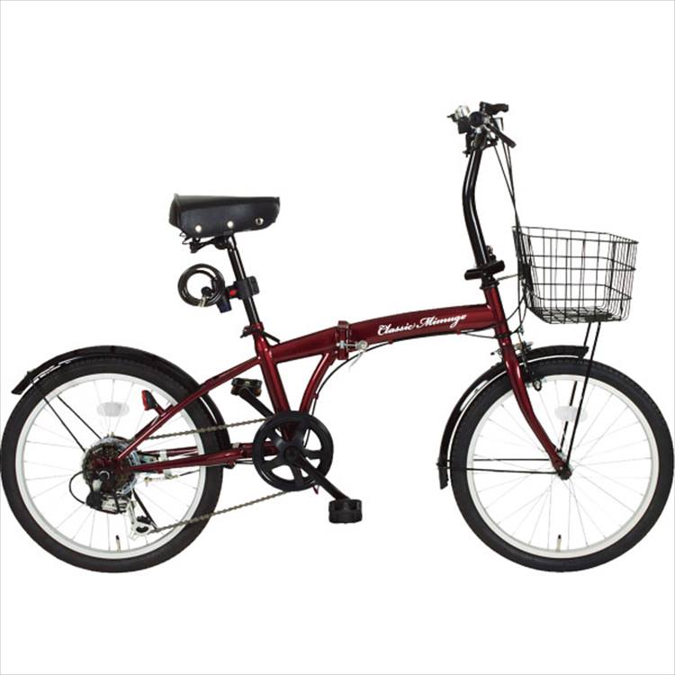 クラシックミムゴ２０型自転車：ＭＧーＣＭ２０６Ｌレジャー 自転車・自動車用品 折りたたみ自転車 入学祝い 通勤 通学 アウトドア レジャー 野外 ご自