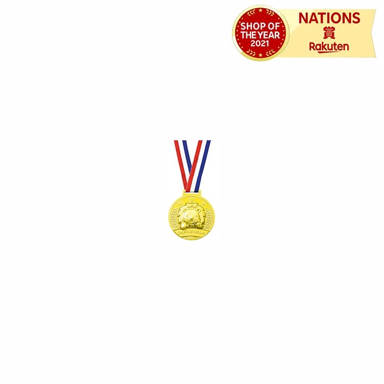 ゴールド3Dビックメダル ライオン(ピース) アーテック ゴールド 3D ライオン ピース メダル 金メダル  景品  おもちゃ  記念品｜smile-zakka