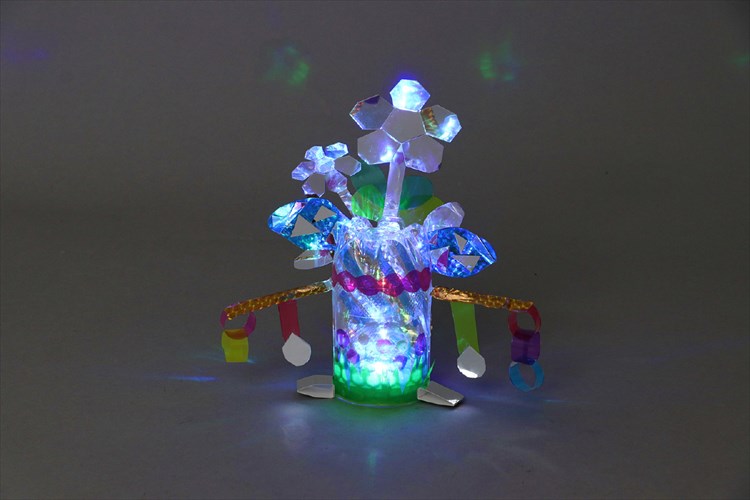 クリスタルドームランプ LEDライト インテリア 工作用 自由研究 子供 照明 おすすめ おしゃれ 美術 教材 工作 テーブルランプ 置き型 卓上｜smile-zakka｜02