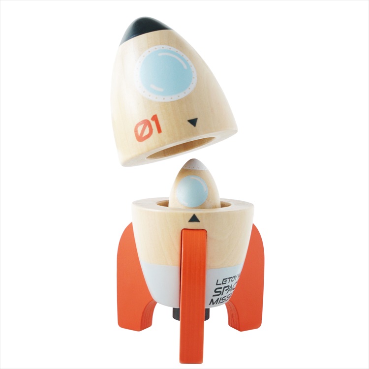 スペースロケットデュオ ルトイヴァン イギリス 英国 ロンドン カラフル かわいい おもちゃ 木のおもちゃ 木製 知育玩具 安心 安全 マグネット式ふ｜smile-zakka｜05