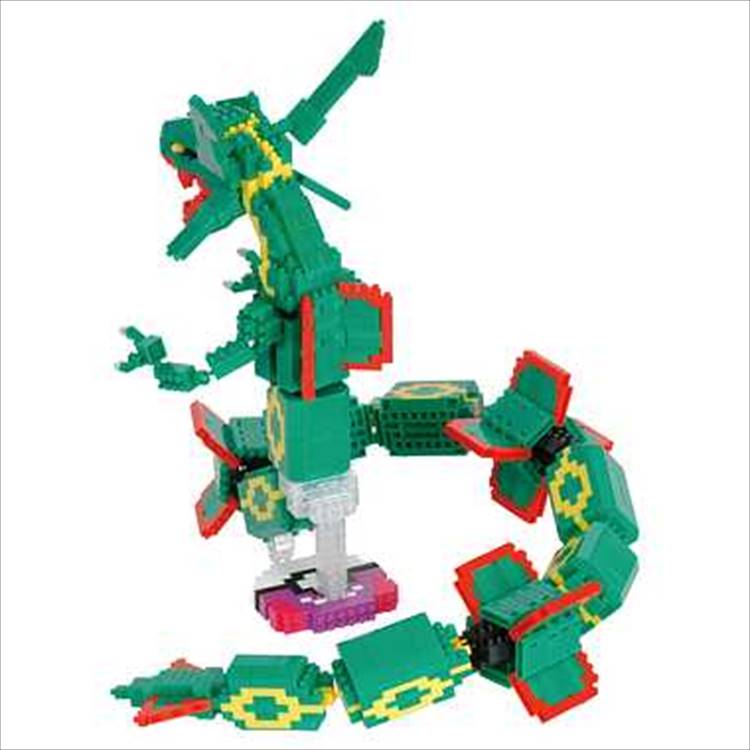 NBPM_074 ナノブロック ポケットモンスター レックウザ エクストリームDX ポケモン カワダ nanoblock ブロック ミニサイズ 12才