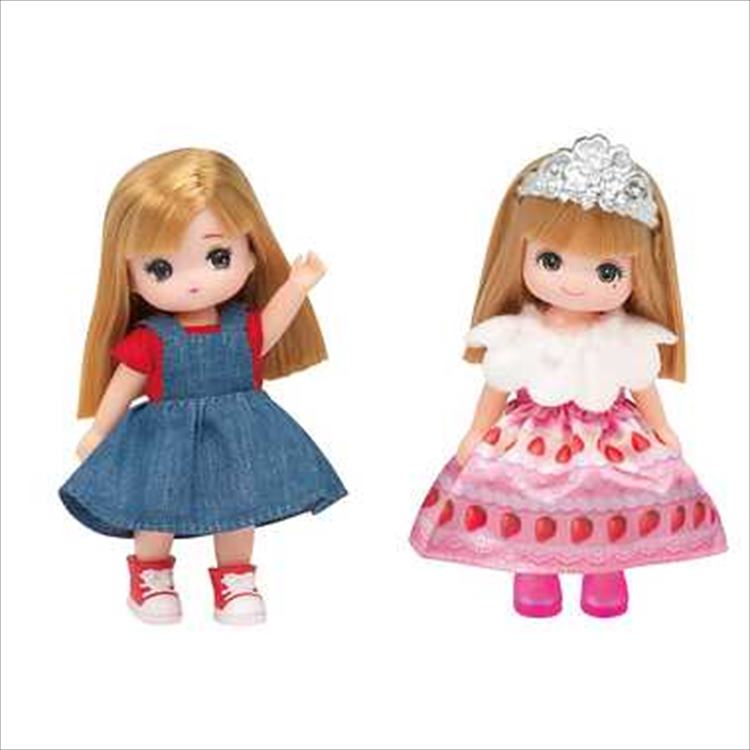 ＬＷ−２２　ミキちゃんマキちゃんドレスセット　スイーツプリンセス＆ピクニックガール かわいい 人形 お気に入り プレゼント 誕生日 ユニセックス