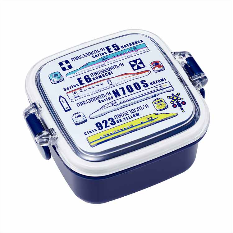 てつどうデザートケース 新幹線＆鉄道標識 150ml ポポンデッタ ランチボックス ミニ レンジ可 食洗器可 ランチ 鉄道グッズ ランチグッズ 通園 | 