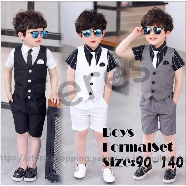 子供 フォーマル キッズ 男の子 半袖 結婚式 発表会 パーティー ４点セット ボーイズ Fif Ceres Store 通販 Yahoo ショッピング 일본구매대행 직구 미스터스토어