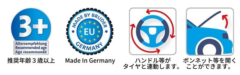 bruder ブルーダー はたらくくるま MF 7480トラクターレッドトレーラー 農業を支えるくるま :BR02045:おもちゃのお店  スマイルキッズ - 通販 - Yahoo!ショッピング