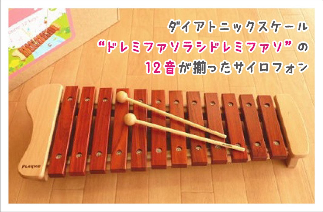 プレイミー PlayMeToys 木のおもちゃ 楽器玩具 木琴 サイロフォン 12音 