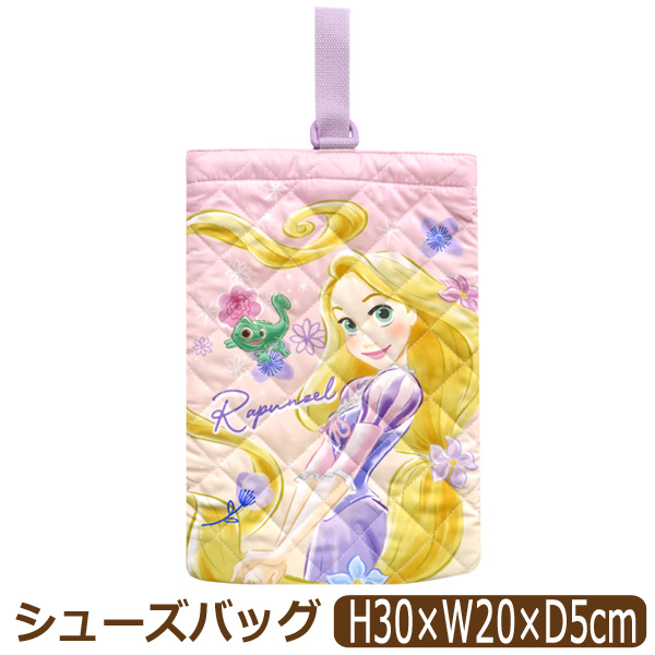 上履き入れ シューズバッグ キルト キャラクター 女の子 キャラ074