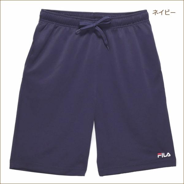 メンズ FILA フィラ 保湿冷感 ジャージ ハーフパンツ M L LL BK