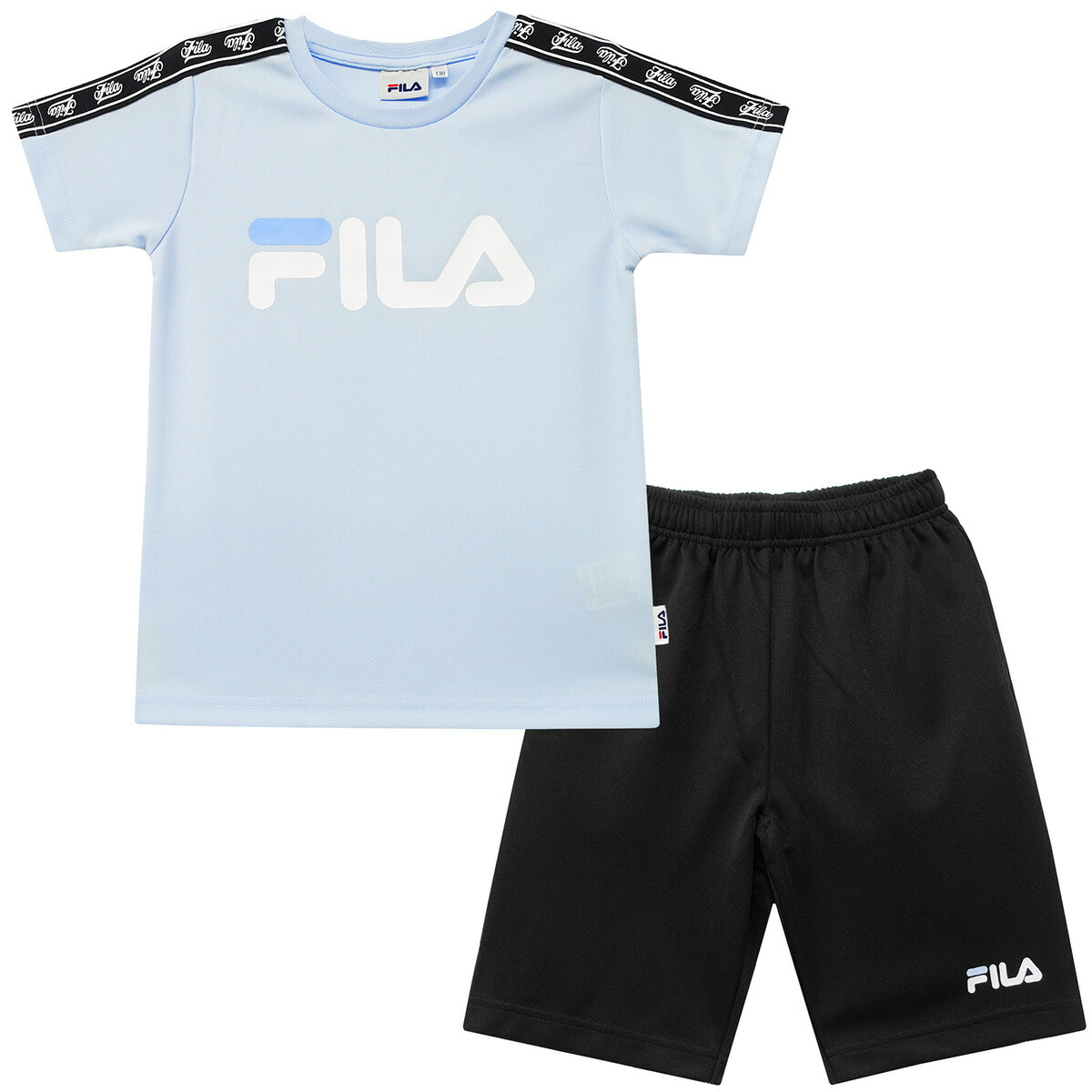 FILA（フィラ） キッズ ジャージ 半袖 上下 セット 吸汗速乾 女の子 T
