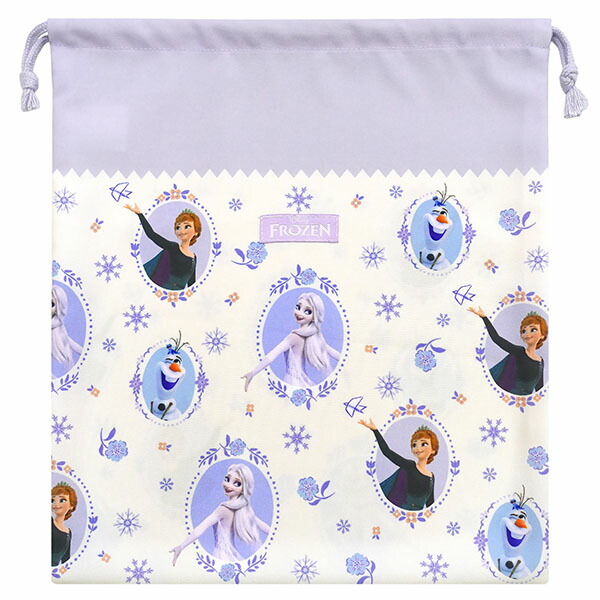 アナと雪の女王 巾着袋 きんちゃく 大 Lサイズ キャラクター 女の子
