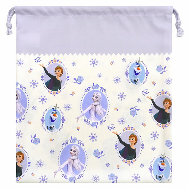 アナと雪の女王 巾着袋 きんちゃく 大 Lサイズ キャラクター 女の子