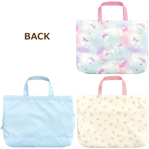 らんさま専用　ブロックチェック　フリル　レッスンバッグ らんさま専用 ブロックチェック フリル レッスンバッグ - 手提げ