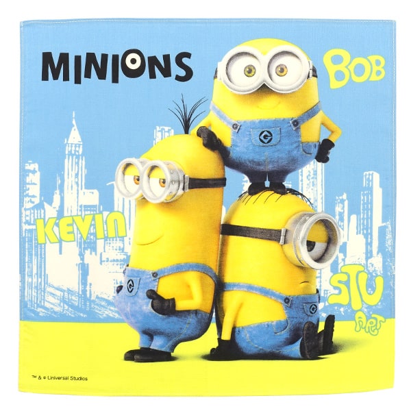 MINIONS ミニオンズ ハンカチ 30x30cm 綿100% 日本製 MINIONS（ミニオンズ） ハンカチ 2枚 セット キャラクター 日本製 綿