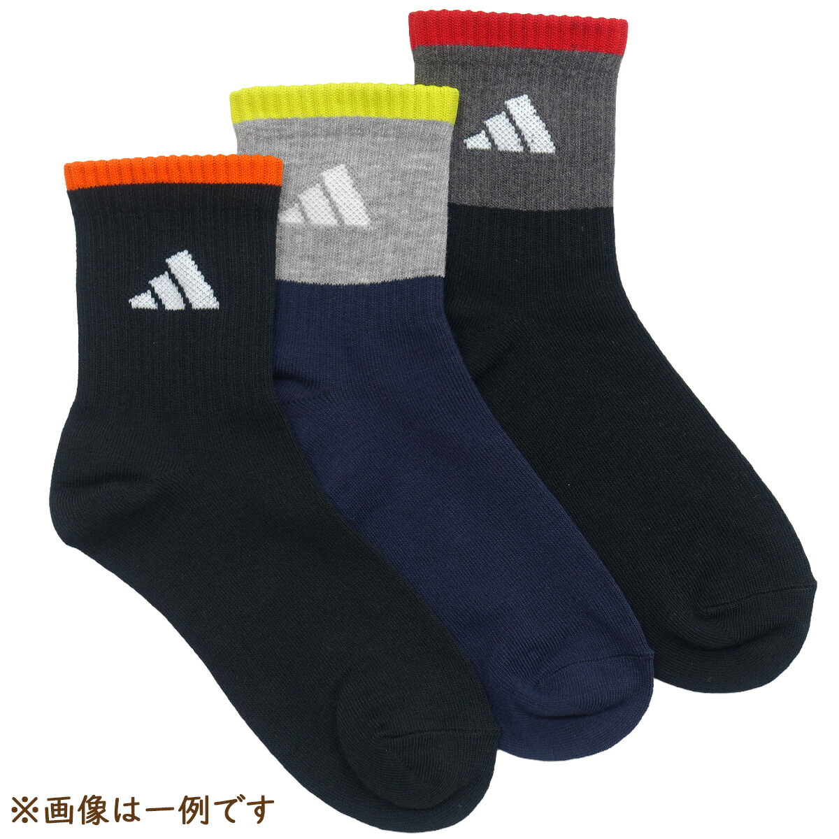 adidas（アディダス） 靴下 男の子 ロークルー丈 クルー丈 ソックス 3