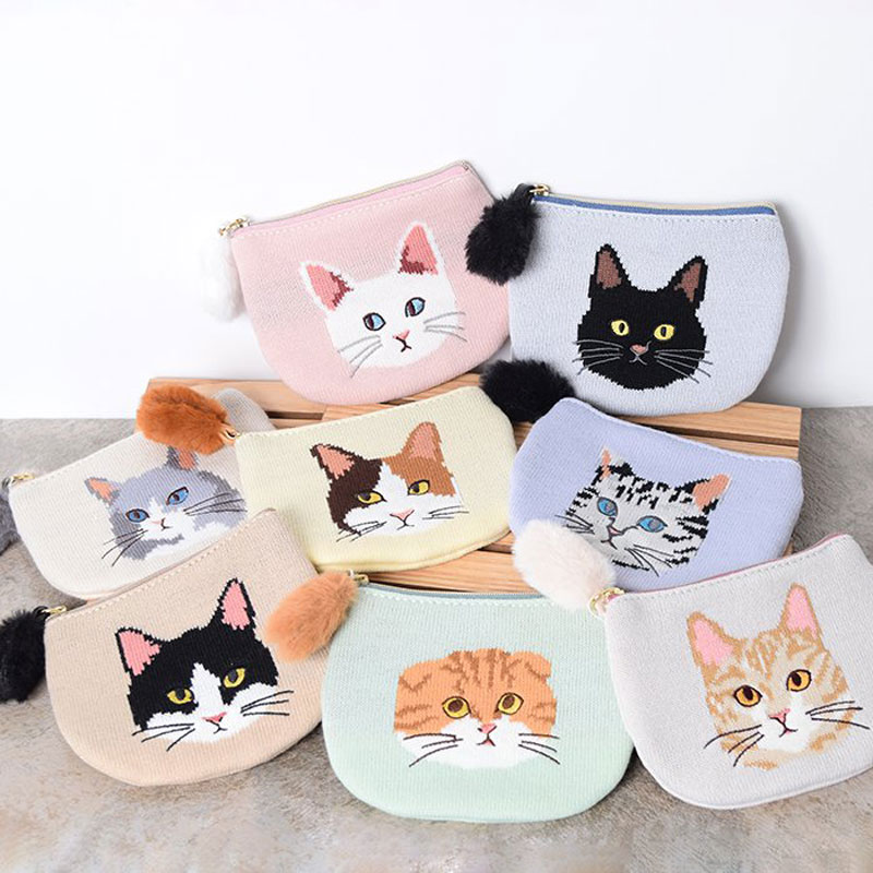 感謝価格　猫柄　10cmファスナープリーツポーチ 小物入れ　ハンドメイド 感謝価格 猫柄 20cmファスナー スクウェアポーチ ハンドメイド - メルカリ