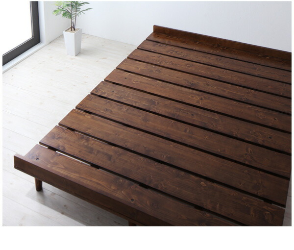 新品販売品 ベッド デザインすのこベッド マルチラススーパースプリングマットレス付き ステージ ダブル フレーム幅160