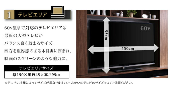 テレビ台 ハイタイプ テレビボード TV台 60型 60インチ 大型テレビ