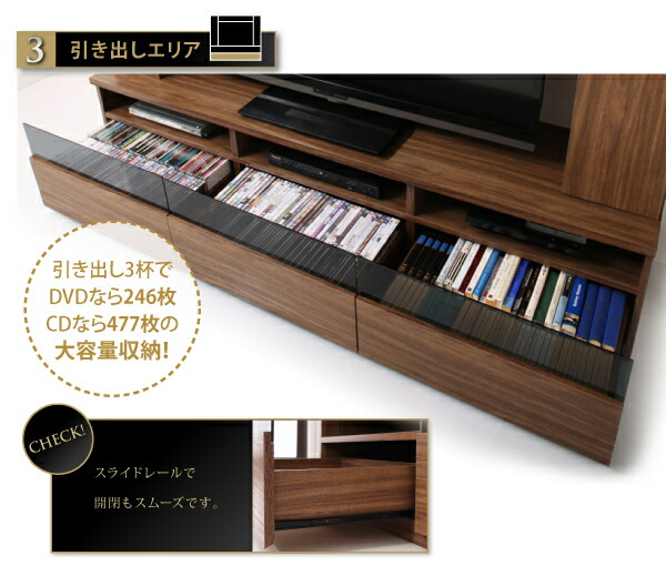 テレビ台 ハイタイプ 幅120cm 収納棚付き テレビボード 引き出し付き Amazon｜テレビ台 ハイタイプ 幅120cm 収納棚付き テレビボード