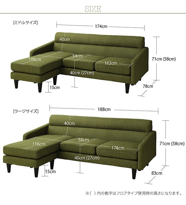 新品 本物 当店在庫だから安心 モスグリーン 表示と異なり一部地域では別途配送料が必要な地域があります コーナーカウチソファ ラージサイズ ミラン Milan ソファ ソファベッド Www Reinnec Cl