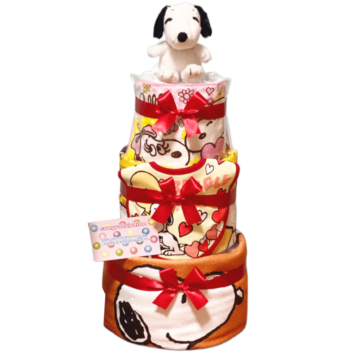 SNOOPY（スヌーピー） おむつケーキ 出産祝い 男の子 女の子 おしゃれ