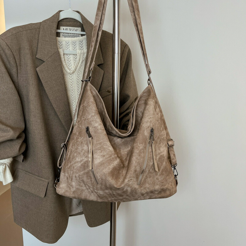 ショルダーバッグ レディース 3way PU レザー リュックサック A4 斜