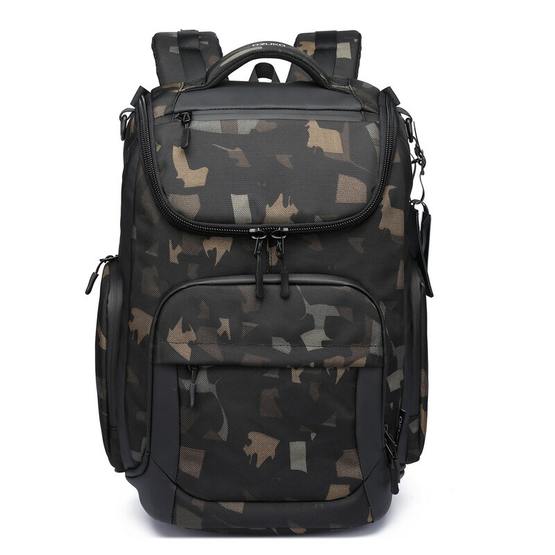 美品 OZUKO BACKPACK 大容量リュック 多機能 アウトドア　M OZUKO リュックサック メンズ バックパック pcリュック リュック