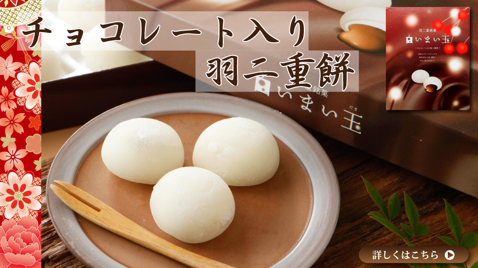 チョコレート入り羽二重餅