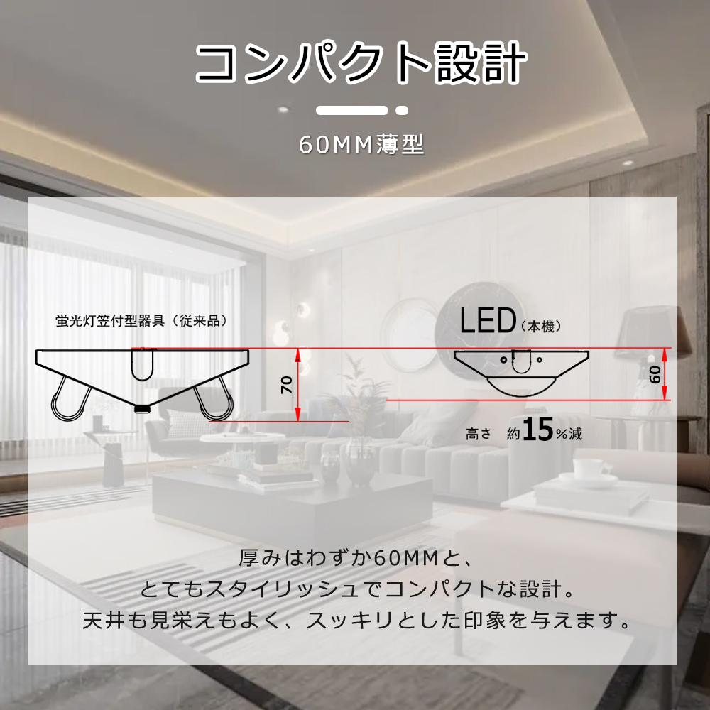 値引販売 【10台】LEDシーリング LED蛍光灯器具 40W型2灯式相当 逆富士