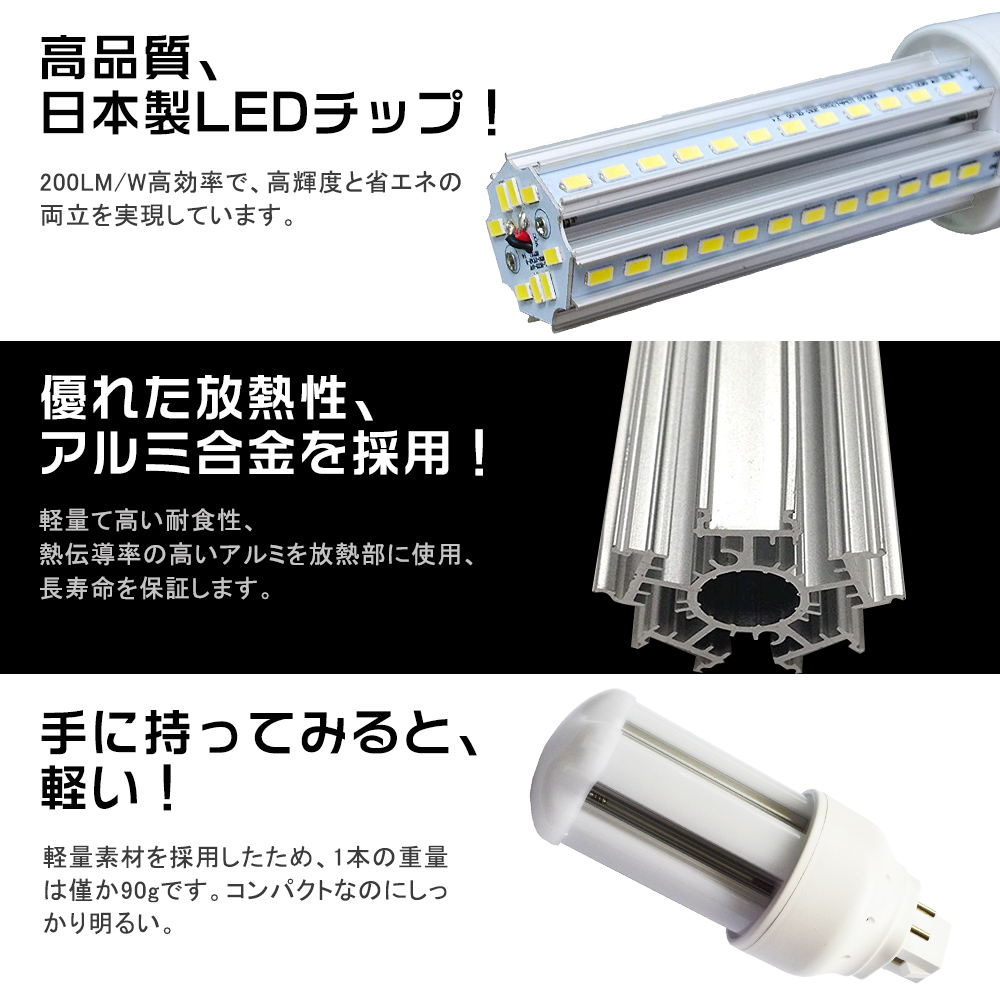 特価送料無料 30本セット LED電球 FHT形蛍光ランプ FHT16 FHT16EX-L FHT16EX-W FHT16EX-N FHT16EX-D GX24q口金通用 コンパクト形LED グロー式工事不要 密閉器具対応