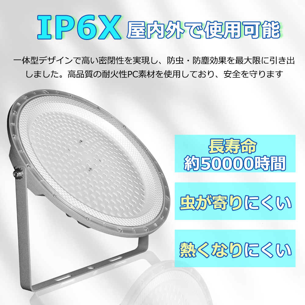 8台セット】ハイベイライト UFO型 led投光器 高天井灯 LED高天井照明 