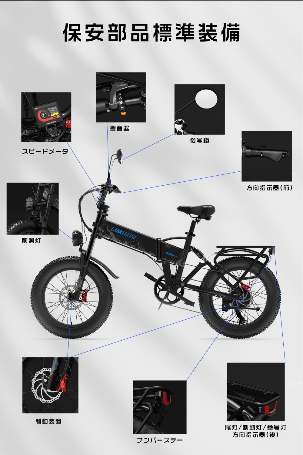 公道走行可能 フル電動自転車 20インチ 1000Wモーター 48V15Ah