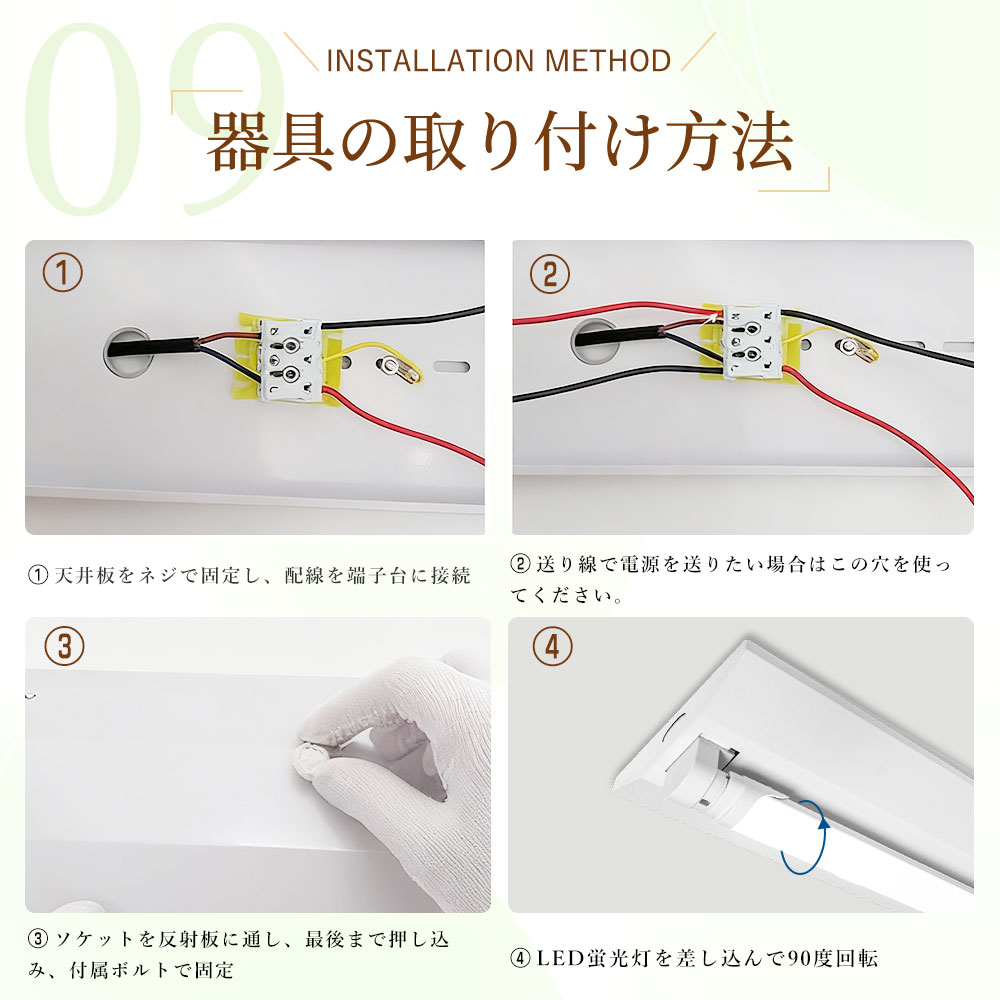 LED蛍光灯用照明器具 逆富士型 40W形1灯式 逆富士40w1灯 ベースライト
