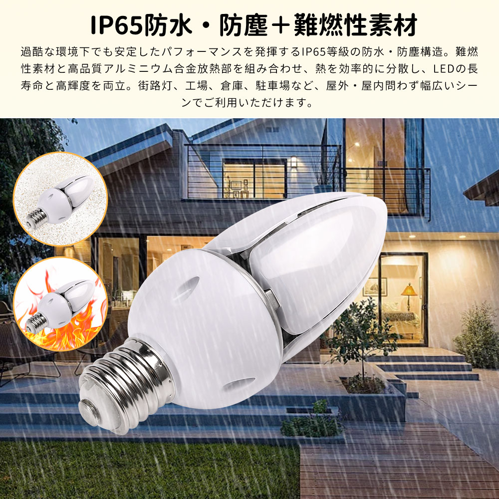 LEDコーンライト コーン型水銀灯 E39 60W LED電球 600W水銀灯相当