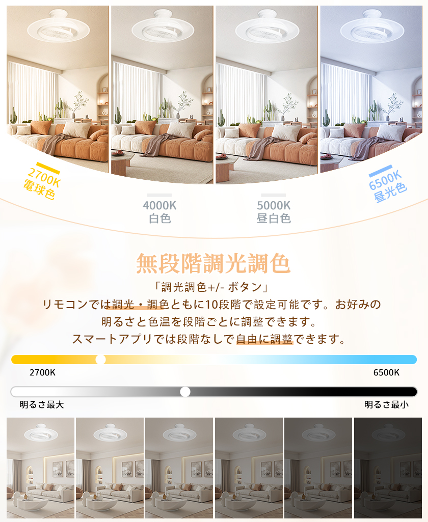 シーリングファンライト led シーリングライト 14畳 調光調色 ファン