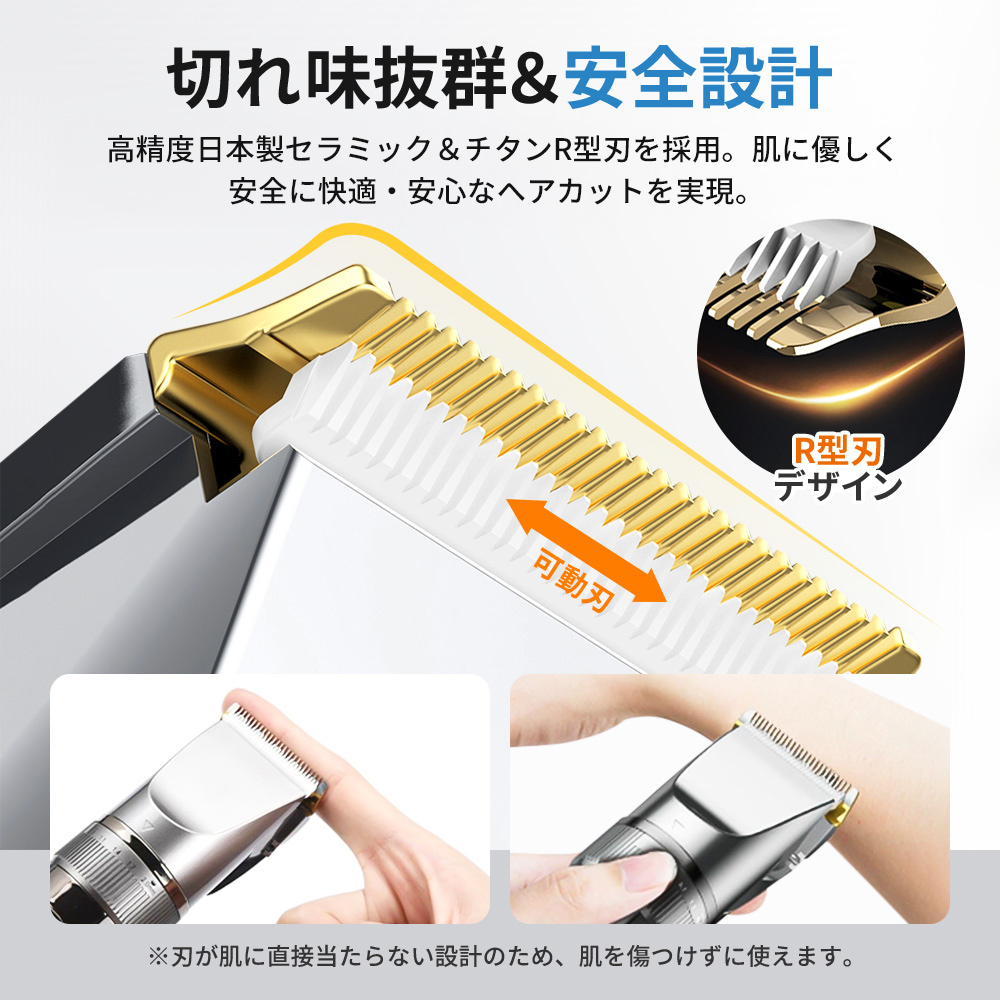 ❤豊富なアタッチメント付属❣どんなヘアカットもプロの仕上がり♪❤万能バリカン ❤プロ用アタッチメント付属❣どんなヘアカットもプロの仕上がり