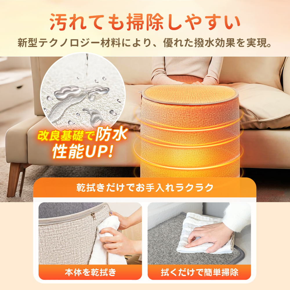 パネルヒーター 改良モデル 遠赤外線 折りたたみ 速暖 省エネ 足元